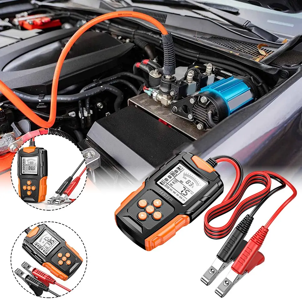 <XMKC IN STOCK>12V24V Motorcycle Car Battery Tester Battery Tester