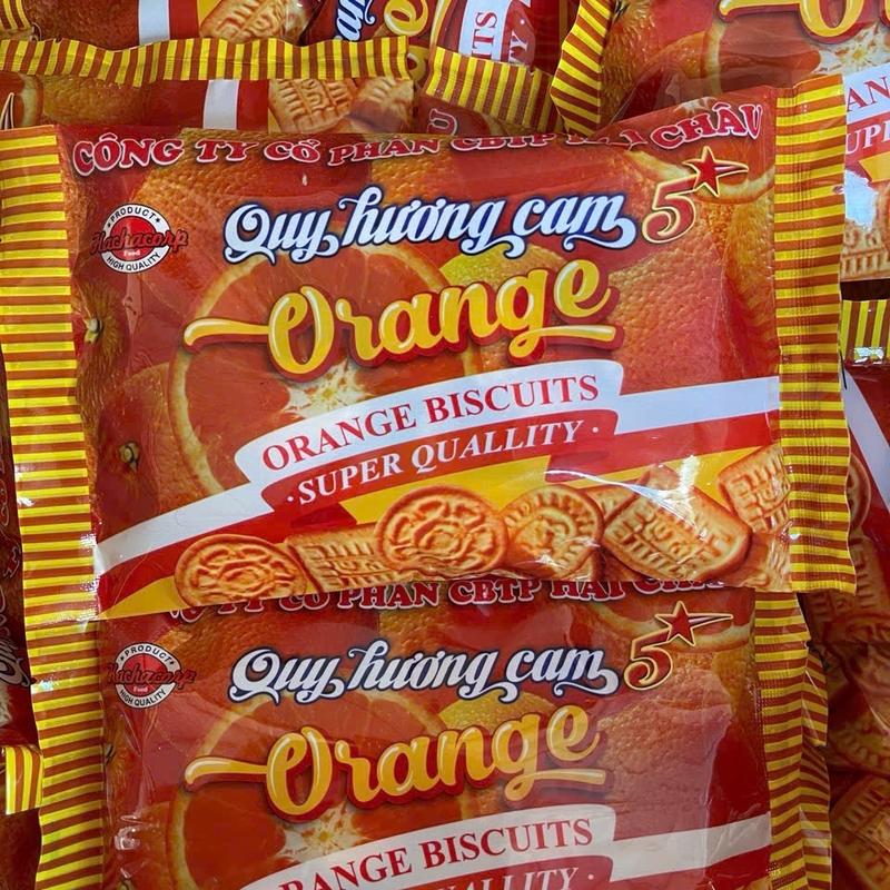  Combo 10 gói bánh quy cam Hải Châu tuổi thơ mỗi gói 123g-Siêu thị đồ ăn vặt Thuỷ Béo  Snack  Food  Thức Ăn bánh kẹo tết 2025 