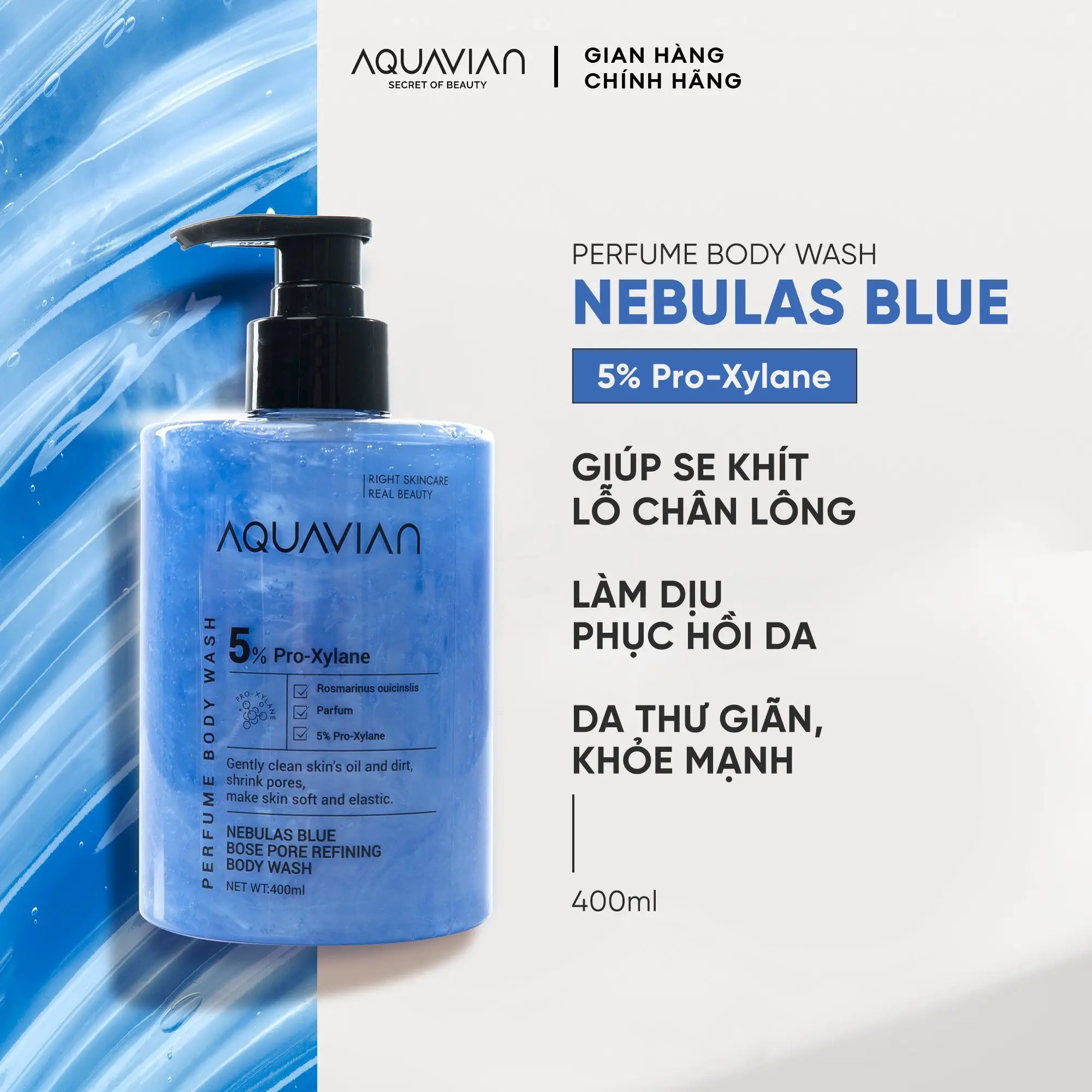 Sữa Tắm Nước Hoa Nebulas Blue Hương Thơm Nữ Tính, Thanh Lịch