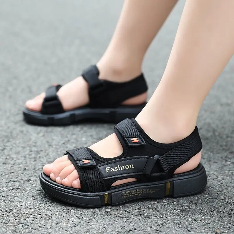 Sandal Lelaki, Ketibaan Baru untuk Musim Panas 2025, Kasut Kanak-kanak, Sesuai untuk Kanak-kanak Pertengahan dan Besar, Gaya Sukan, Anti-Gelincir, Sesuai untuk Pantai dan Aktiviti Luar, Sandal Lelaki Kecil, Sandal Lelaki