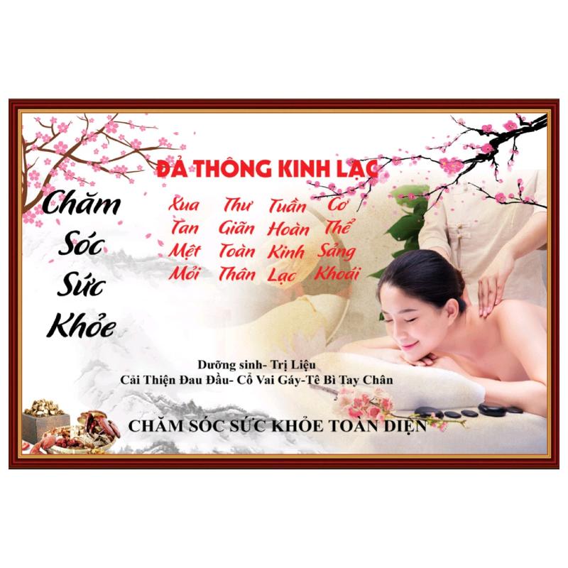 Tranh dán spa dưỡng sinh đông y Treo Tường Decor Phòng