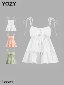 YOZY Women's Solid Color Cami Top, Casual Sleeveless Top for Summer, Ladies Clothes for Daily Wear