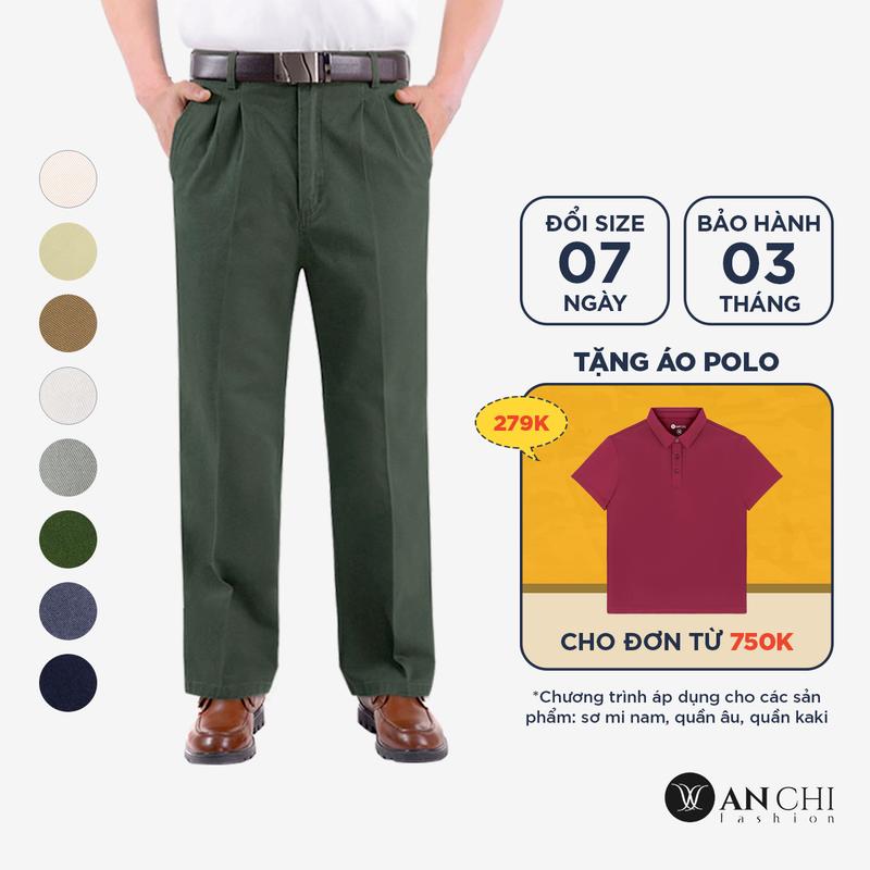 Quần kaki thô 2 ly dành cho nam trung niên thương hiệu ANCHI - B4ACKK2022THO