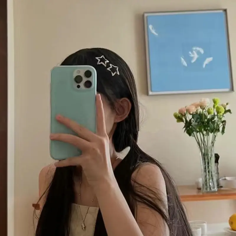 Ghim Bobby Ngôi Sao Hình Ngôi Sao Năm Cánh, Kẹp Tóc Kim Loại Ngọt Ngào, Phụ Kiện Tóc Cho Nữ, Kẹp Bấm, Kẹp Tóc, Phụ Kiện Tóc, 1 / 10 Cái