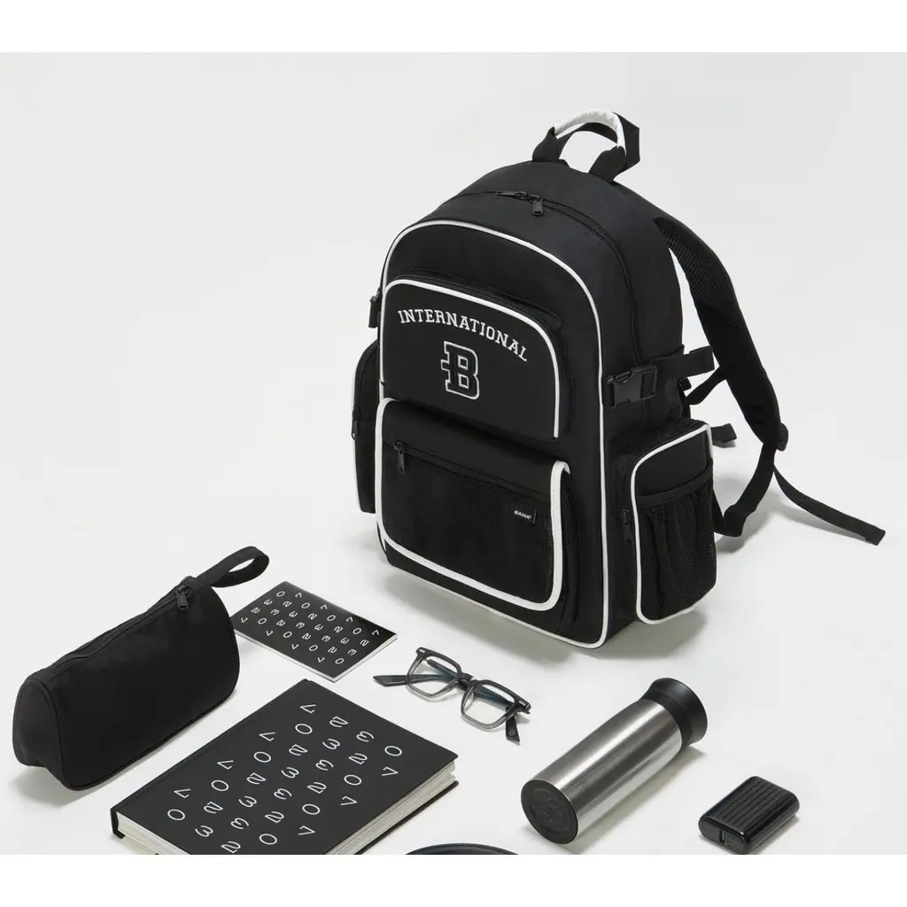 Balo đi học nam nữ, balo laptop bama chữ thêu thời trang, trẻ trung năng động Bag Đeo Vai