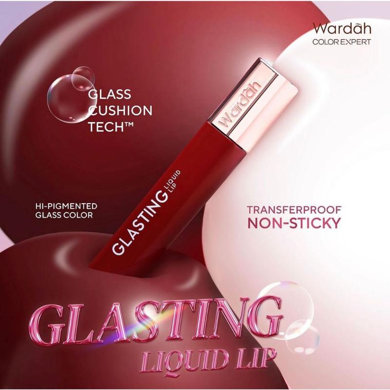 New ! Wardah Glasting Liquid Lip 3,5 gr 6