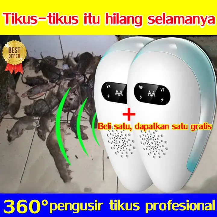 100% efektif⭐Pengusir Tikus Ultrasonic Pest Repeller Pest Reject Alat Pengusir Kecoa Nyamuk Tikus Serangga Semut/Lampu Pembunuh Nyamuk/Obat Nyamuk/Perangkap Nyamuk/Alat Pengusir Nyamuk