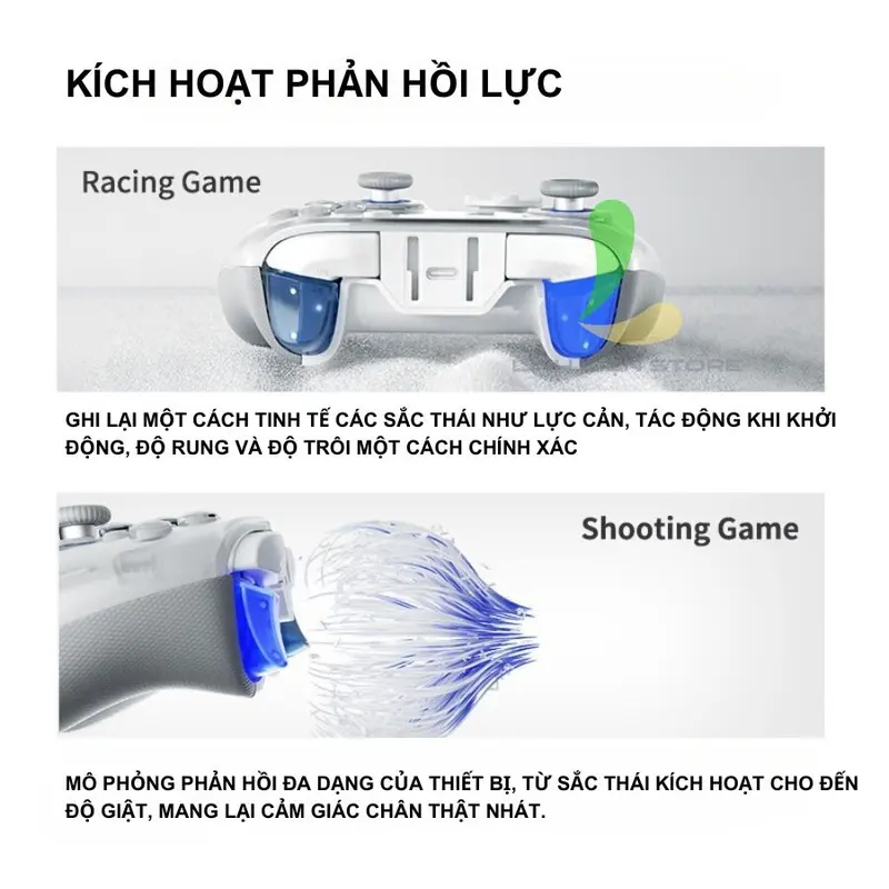 Tay cầm chơi game Apex 4 - Tay cầm Bluetooth Wireless chơi game trên Steam, Android và PC 2