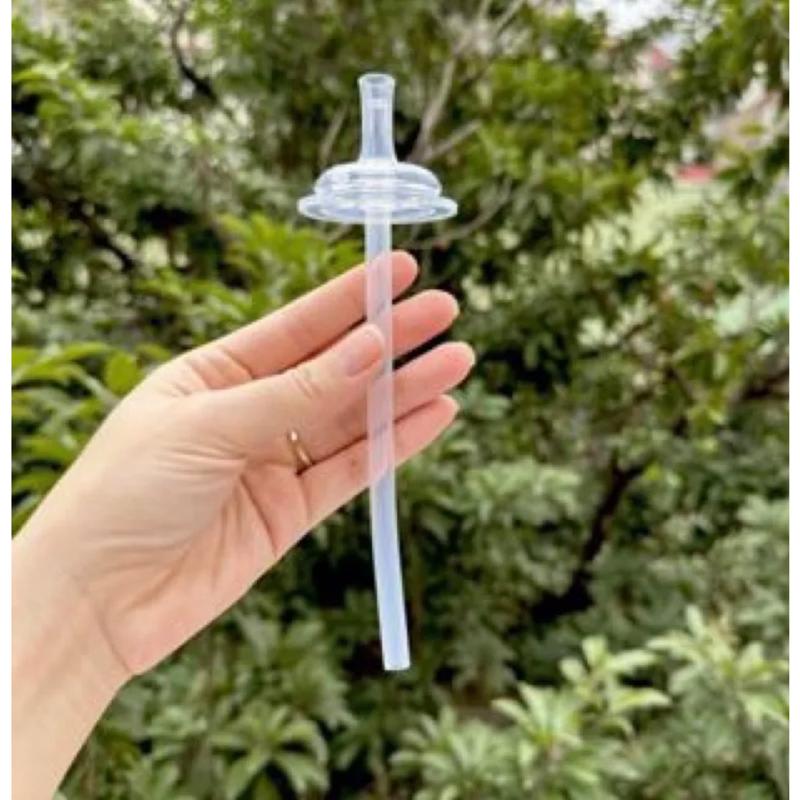 (Nội địa Trung) Ống hút thẳng cho bình sữa cổ rộng Moyuum, Grosmimi, Pigeon cho bé từ 6 tháng