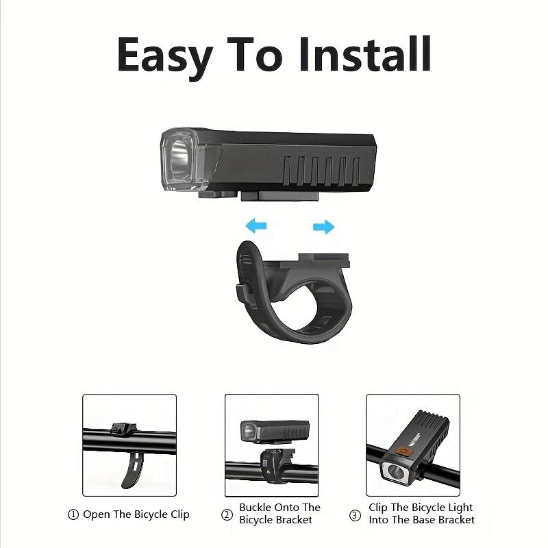 Product Introduction of Smiling Shark Super Bright LED Bicycle Light, Rechargeable Headlight with 4 Modes Suitable for Mountain Bike, Road Bike, Easy Installation 18