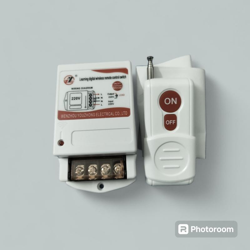 (Mẫu mới 2024) Bộ công tắc điều khiển từ xa cho máy bơm 100M đến 500m LW (40A/220V) Công tắc điều khiển từ xa chuyên dụng để bật tắt các thiết bị điện đòi hỏi công suất lớn hoặc cường độ dòng khởi động lớn