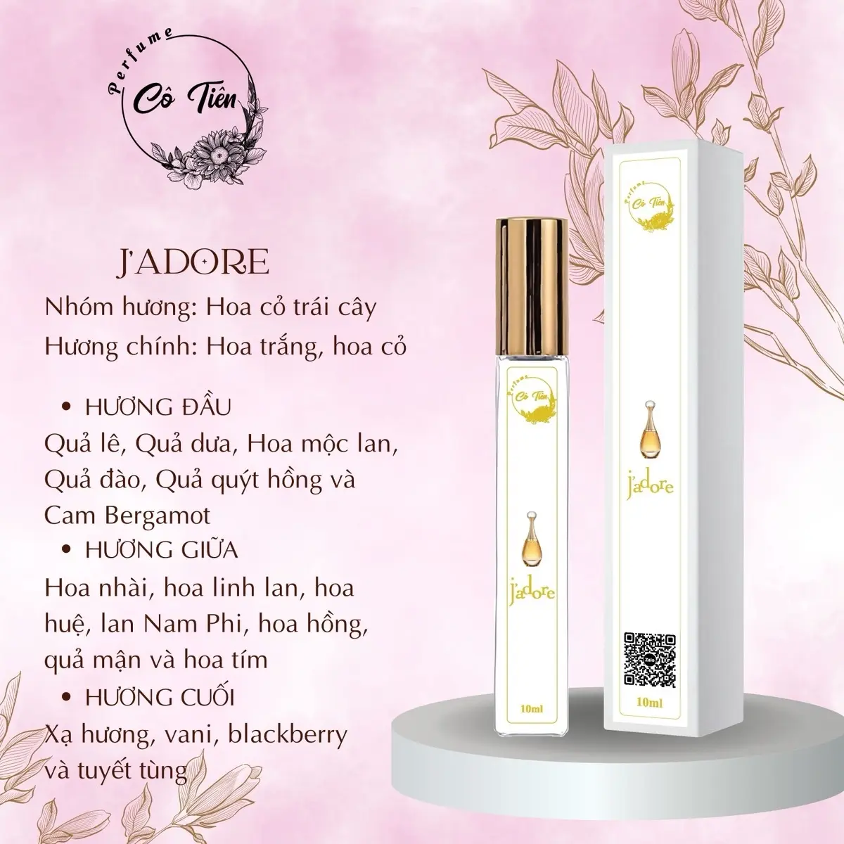 Nước hoa nữ - DIIIIII O- 10ml- nước hoa chiết