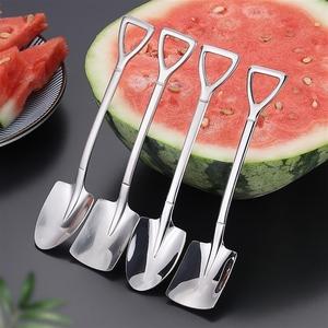 Cuchara Pala de Acero Inoxidable, 4 Piezas/Set Herramienta de Cocina Versátil y Utensilio de Cocina para Exteriores, Utensilios de Cocina para Uso Doméstico