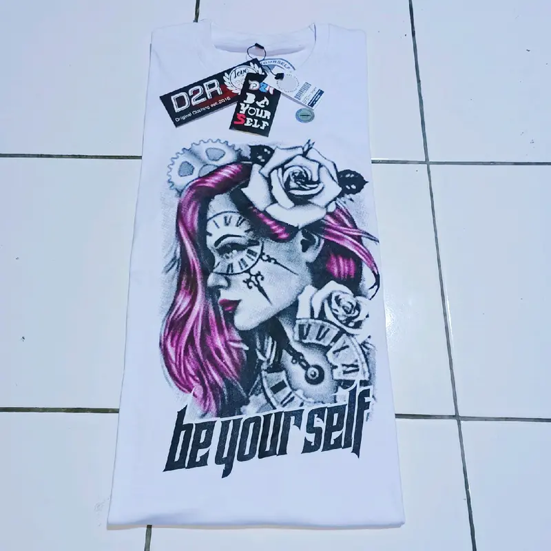 Kaos Distro Original Murah Bandung D2R motif 3D Baju pria wanita keren 2