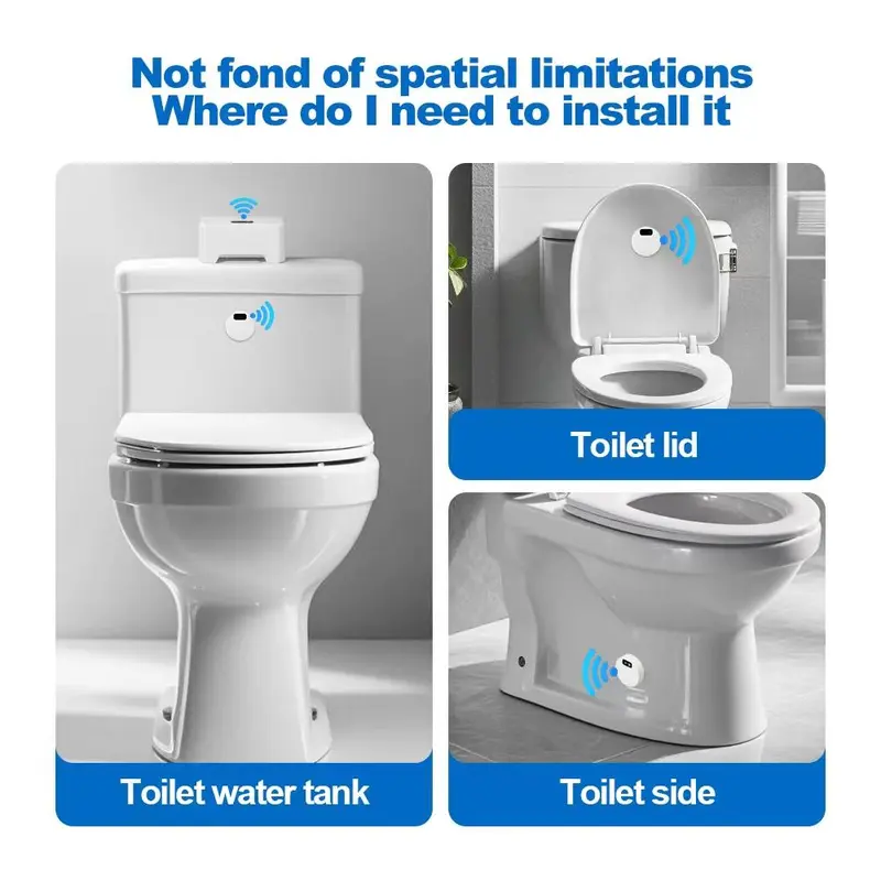 Toilet Smart Sensor Flush, Automatic Sensor Flushing Toilet Set, Household Electric Pressure Control Toilet, Bathroom Fixtures for Home Use 3
