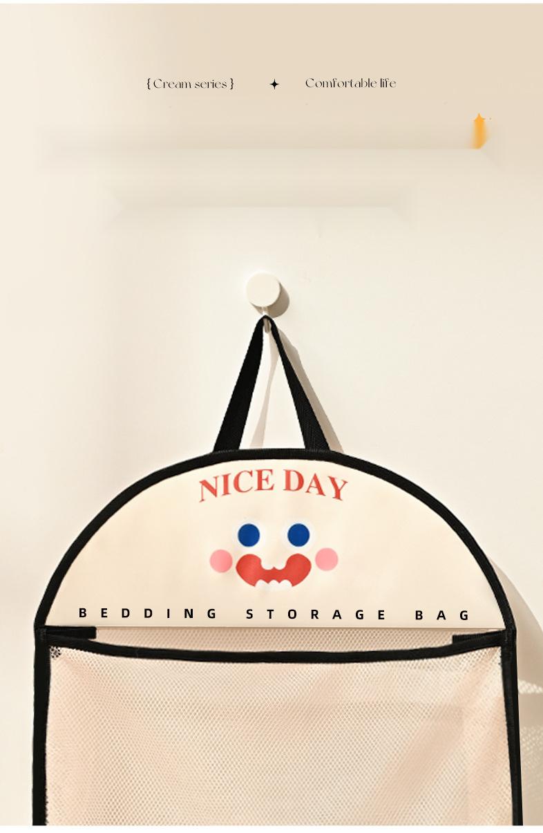 Product Introduction of Hanging Storage Net for Organizing Clothes and Socks Underwear and Sock Hanging Organizer Closet Storage Bag for Organizing Clothes Wall Mounted Storage for Small Items 8