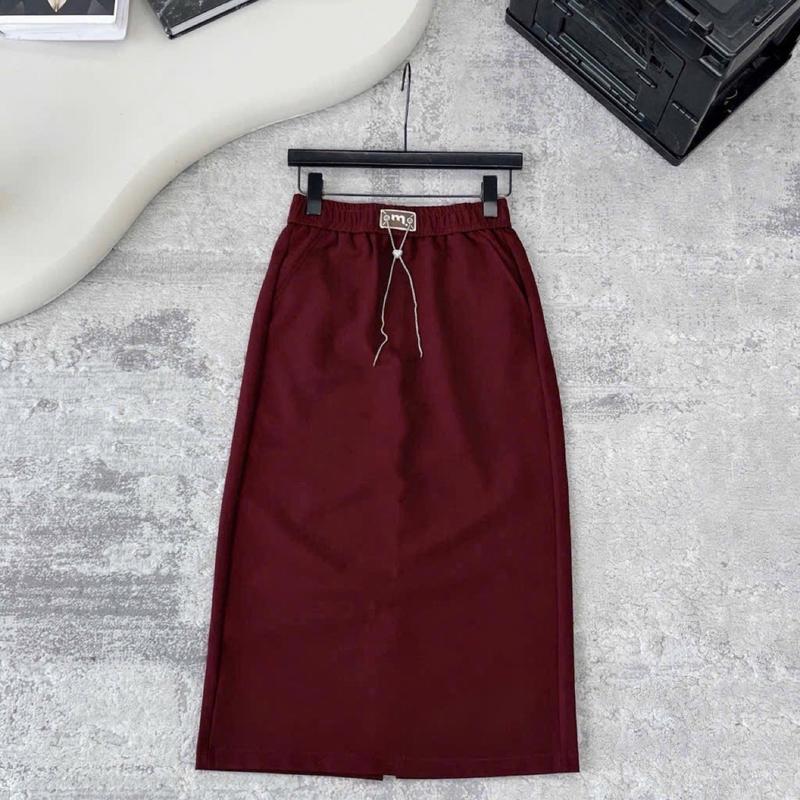 ￼Chân váy nỉ 2 da dáng dài hàng cao cấp Nữ Women Dress 3