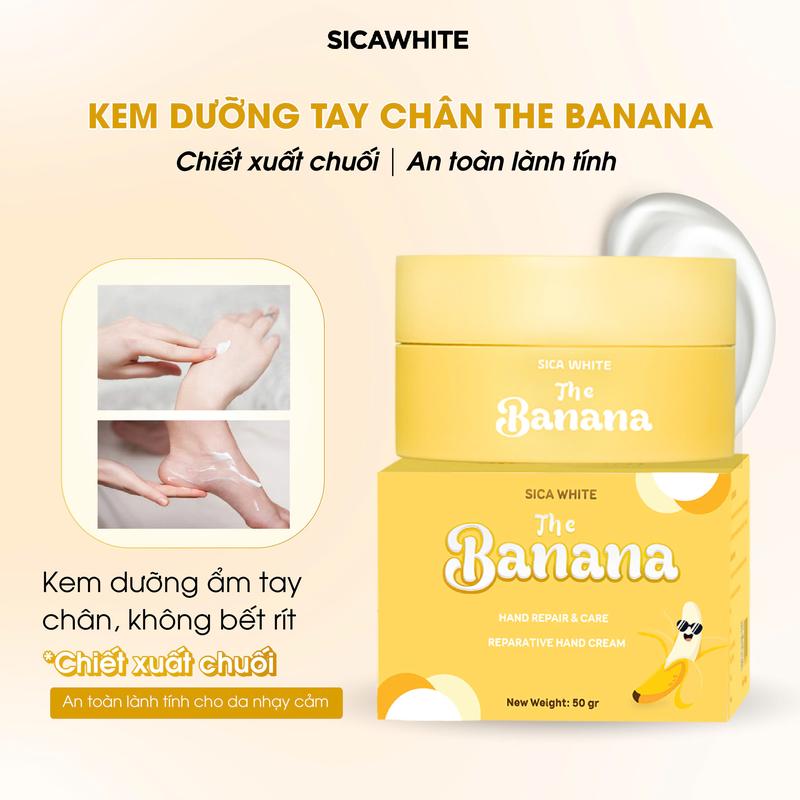 [D14] The Banana - Kem Dưỡng Mềm Sáng Hồng Da Tay, Bàn Chân, Gót Chân Chuyên Sâu An Toàn Cho Da Nhạy Cảm 50gr