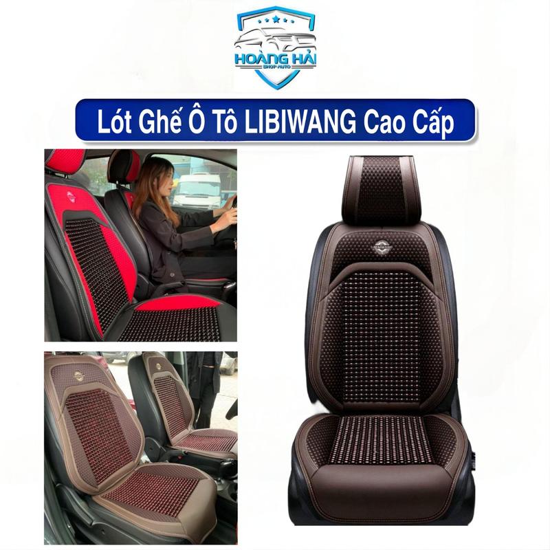 Lót Ghế Hạt Gỗ Massage Libiwang- Chống Nóng, Trượt Dùng Cho Ô tô, Xe hơi, Văn phòng
