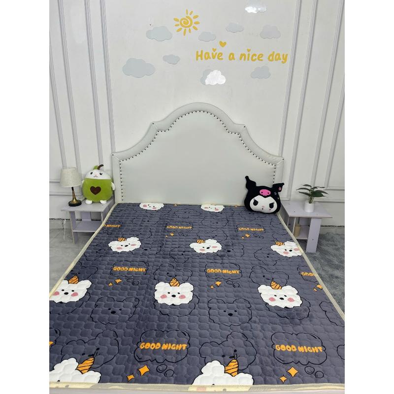 Thảm Nỉ Nhung Yuki Trải Giường Trải Sàn Thảm Nỉ Nhung Mùa Đông Ấm Áp Họa Tiết Mới Có Chun Cài 4 Góc Đủ Size Giường