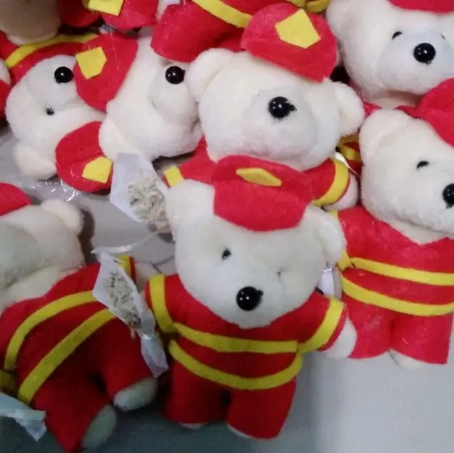 boneka bear ukuran 11cm profesi pemadam kebakaran boneka mini