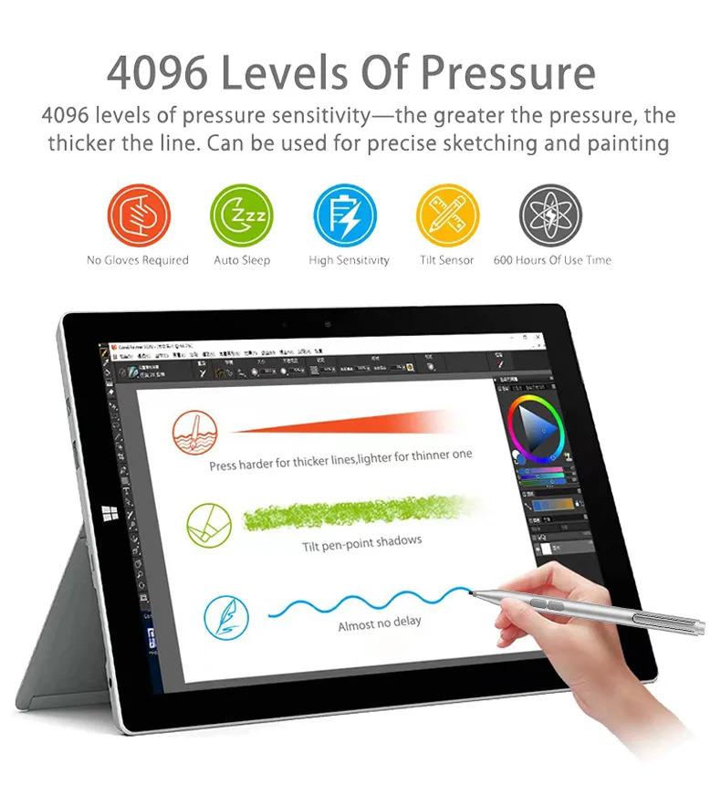 Product Introduction of Stylus Pen for Surface 4096 Levels of Pressure for Microsoft Surface Pro 8 7 6 5 4 3 X/ Surface 3/Go 3 2/Laptop 4 3 2/Book 3 2 1 17