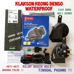 DENSO KLAKSON KEONG WATERPROOF 12V - ELECTRIC HORN POWER TONE MOBIL & MOTOR