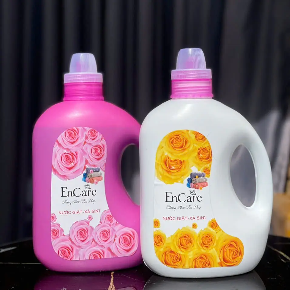COMBO 2 CAN Nước giặt xả Encare siêu đậm đặc thơm lâu 2 lít Làm Sạch quần áo giặt  có thể giặt quần áo Cho Bé nước  giặt