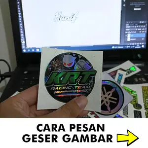 Stiker gambar/logo hologram custom