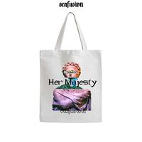 Gambar Scafusion totebag - Her Majesty - Putih dari Scafusion Store Kota Bandung 1 Tokopedia