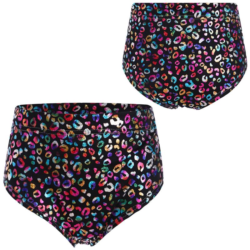 Quần Sịp Họa Tiết Da Báo Kim Loại JanJean, Unisex, Dành Cho Trẻ Em, Bé Trai Và Bé Gái, Thích Hợp Cho Trang Phục Biểu Diễn Sân Khấu Khiêu Vũ Cổ Vũ 3
