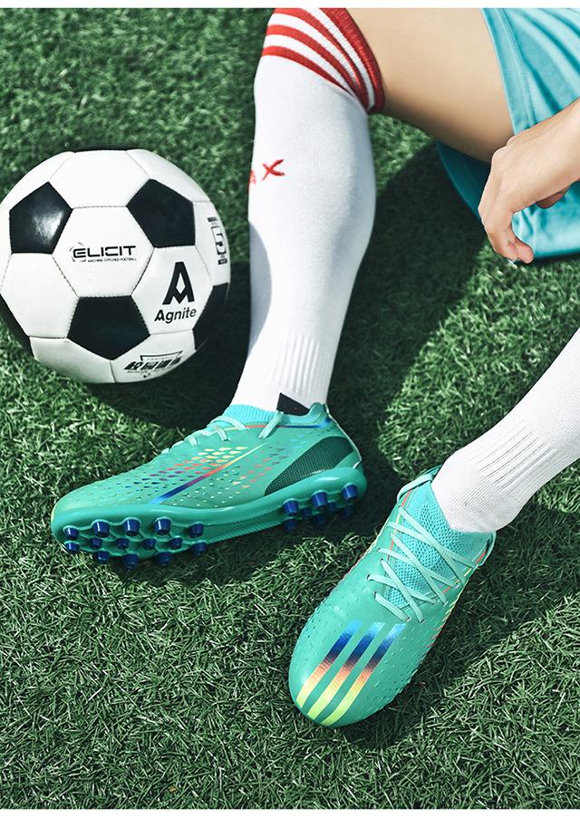 Product Introduction of In Stock Long Nail Broken Nail Football Boots Youth Soccer Shoes Men and Women Same Style More than Sneaker Human Made Sneakers Male and Female Students Youth Soccer Shoes Lawn Training Shoes 21