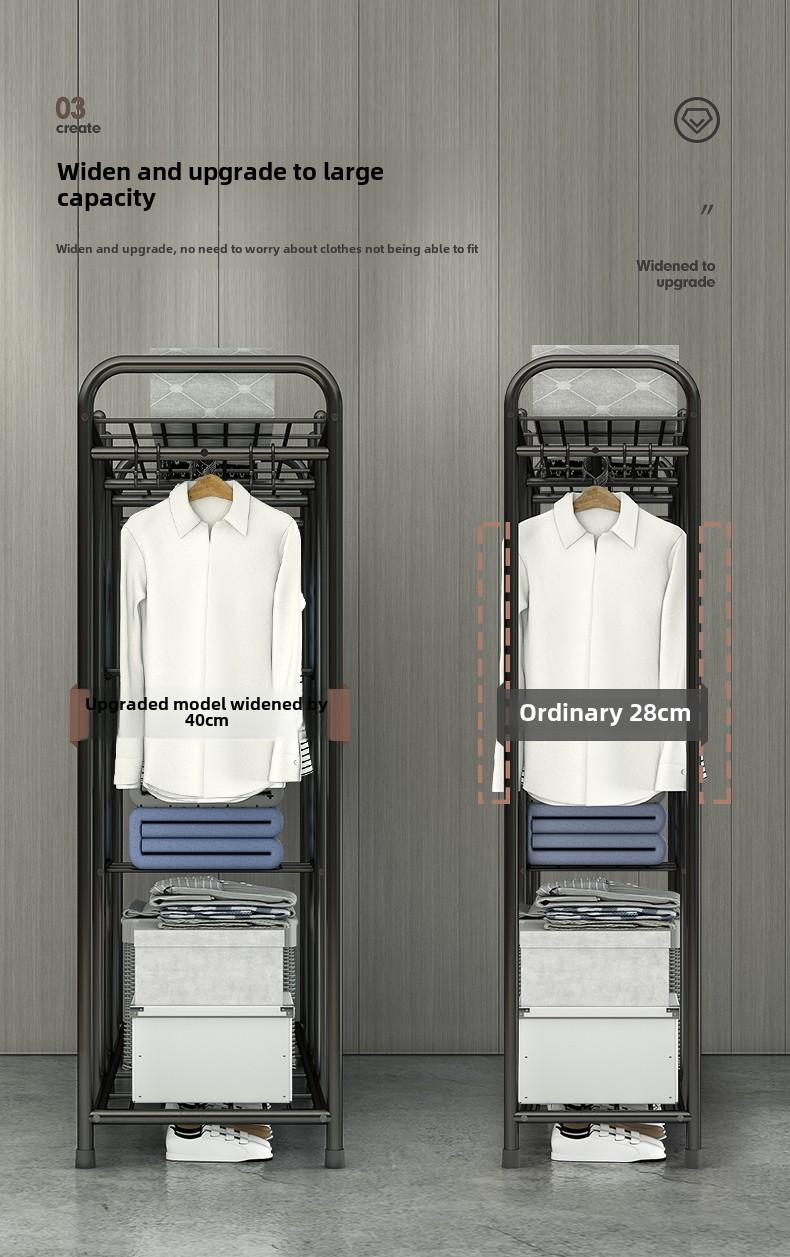 Product Introduction of Wardrobe Home Bedroom Clothes Rack Open Simple Wardrobe Rental Room Modern Simple Large Capacity 3