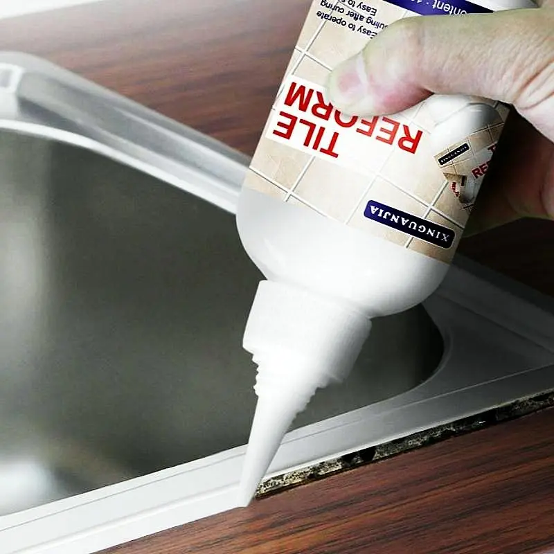 Waterproof Tile Grout Filler, Tile Repair Filler, Grout Tiling Tile Reviver Repair, Concrete Caulking Adhesive Tile Joint Renovation Agent, Tile Joint Repair Agent 0
