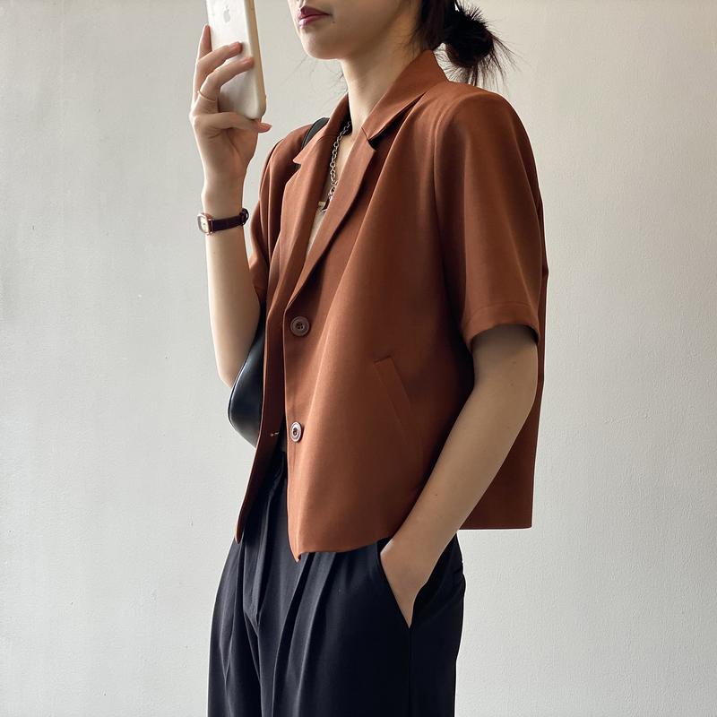 Áo Blazer dáng croptop phong cách HÀn Quốc trẻ trung năng động Big Size AV12