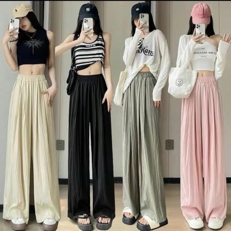   XẢ KHO-COMBO 2 QUẦN  Quần Suông Ống Rộng Đũi Mềm Dày Dặn Không Nhăn Tôn Dáng - Nữ - Ong 