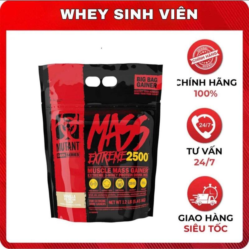 [Chính hãng] Thực phẩm bổ sung năng lượng Mutant Mass Extreme 2500 12Lbs (5.45kg)