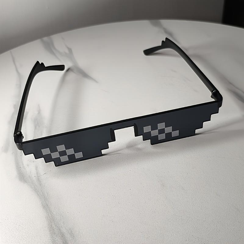 Product Introduction of Women's Fashion Mosaic Black Cat Eyeglasses, Y2K Hip Hop Sunshade, Plastic Frame, Anti-Reflective Lens, Casual Decorative Eyewear 8