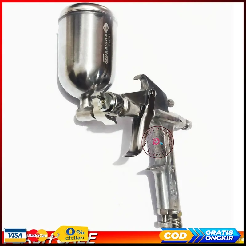 Original IWA Spray Gun K3B spraygun Lengkap Tabung Atas 200cc Spet Penyemprot Cat Mobil Motor 2