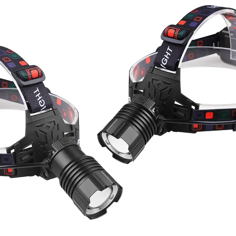 New Style White Laser Long Light Flashlight Bulb Rechargeable Outdoor Night Fishing Mountaineering Zoom Head-Mounted Flashlight 4