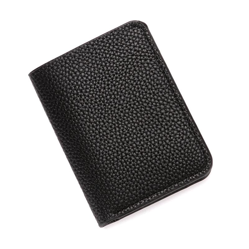 Product Introduction of Fashion Soft Men Wallet Pu Leather Lychee Pattern Mini Coin Purse Driver's License Card Holder 17