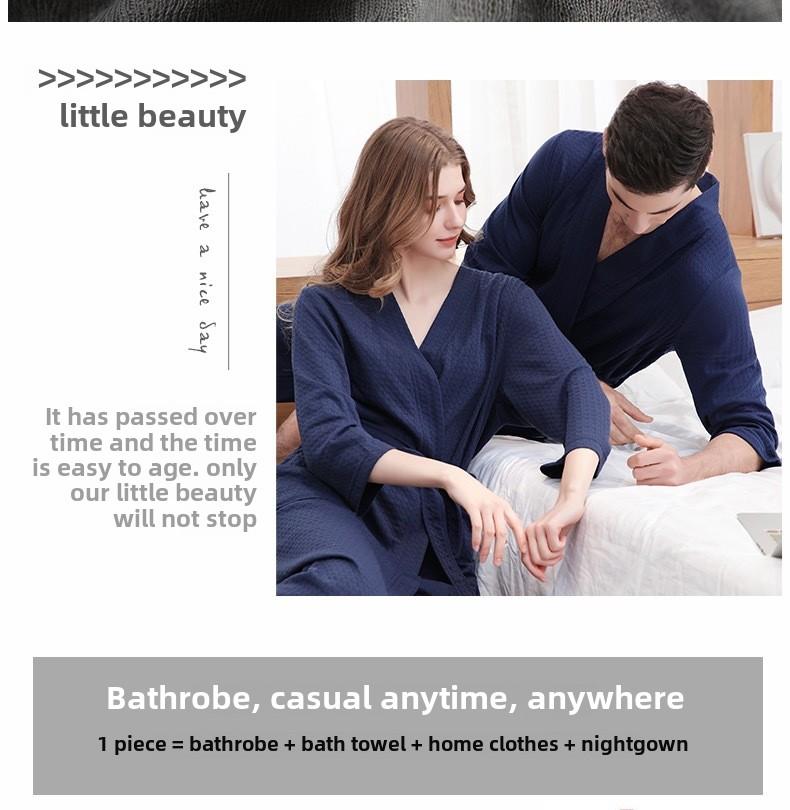 Product Introduction of Stylish Bathrobes for Men and Women  for Hotel Wholesale Wide and Absorbent Bathrobes for Relaxing 4