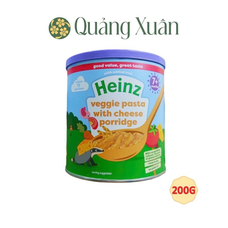 Cháo bí đỏ, cà rốt và bắp ngọt/Mì Ý Rau Củ Phô Mai/CHÁO NGŨ CỐC SÚP LƠ, BÔNG CẢI, PHÔ MAI Heinz 200g 2