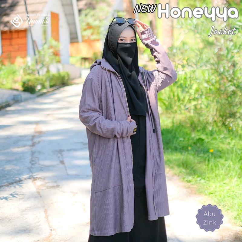 Jaket syari Honeyya | Jacket Honeyya Rumah produksi ummi Polos Panjang Outer 0