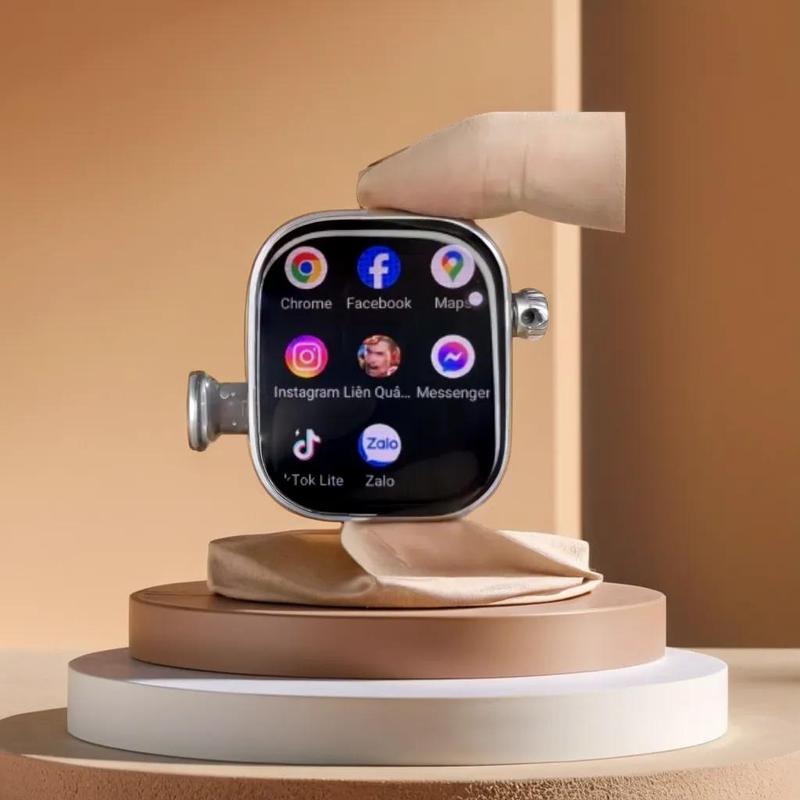 Đồng Hồ S16/S9.Pro Lắp sim 4G kết nối wifi, Tải ứng dụng, Tải game- Camera xoay 190 Độ lướt toptop, chơi liên quân,free fire mượt, màn AMOLED [ram 2gb-bộ nhớ 32gb] [Tặng dây+ miếng dàn+ củ sạc)