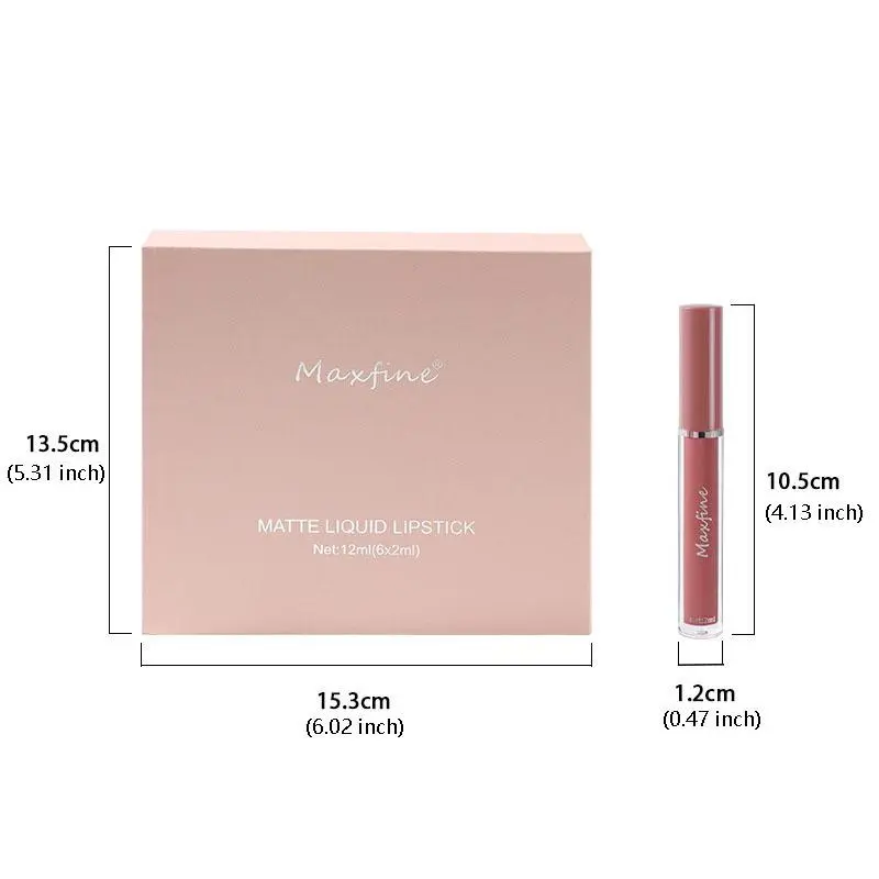 6pcs Long-lasting Matte Lipstick Set, Matte Lip Balms, Easy Coloring Lip Sticks, Moisturizing Matte Lipstick, Suitable for All Occasions Lip Makeup, Velvet Matt Finish Lip Gloss, Smooth Lip Cosmetic 1