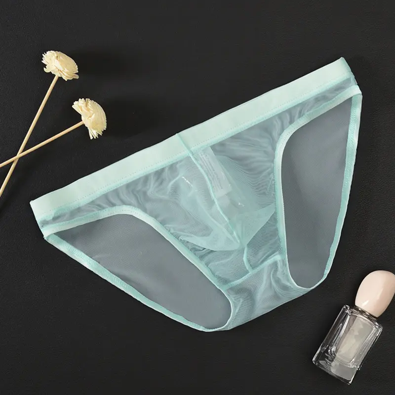 Thấp Tăng U Lồi Men Briefs, Trong Suốt Sợi Lưới Quần Lót Mặc Hàng Ngày 5