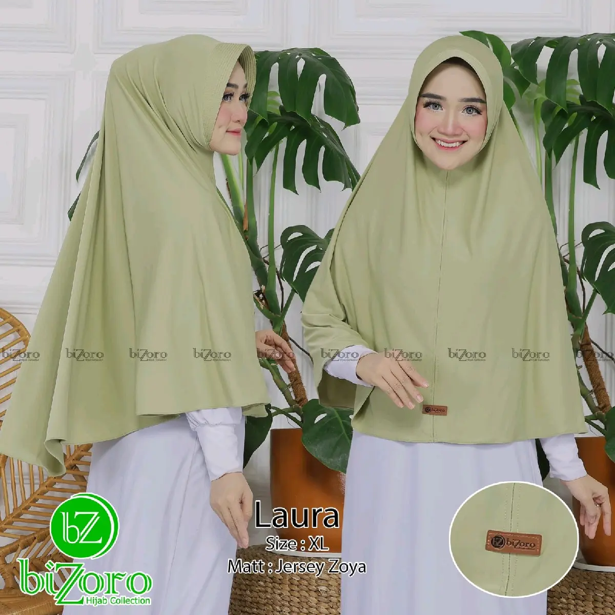 Hijab Instan Polos Jersey XL