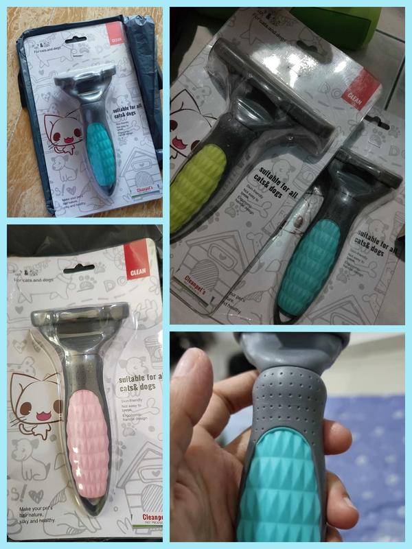 Pet Removal Hair Comb Cat Hair Removal Knife Pet Grooming Comb Hair Comb Dogs and Cats Hair Trimmer Knot Opening Knife Golden Retriever Hair Removal Knife Make your pet's hair nature.Silky and Healthy! 8
