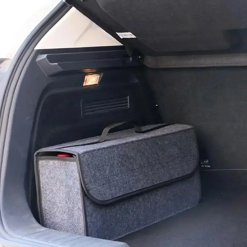 Foldable Car Trunk Storage Box, 1 Count Car Trunk Organizer, Multifunctional Car Storage Box, Home Organizer for Car, Home, Closet